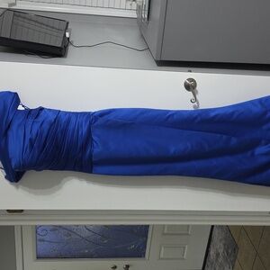 Lulu's One Shoulder Royal Blue Dress